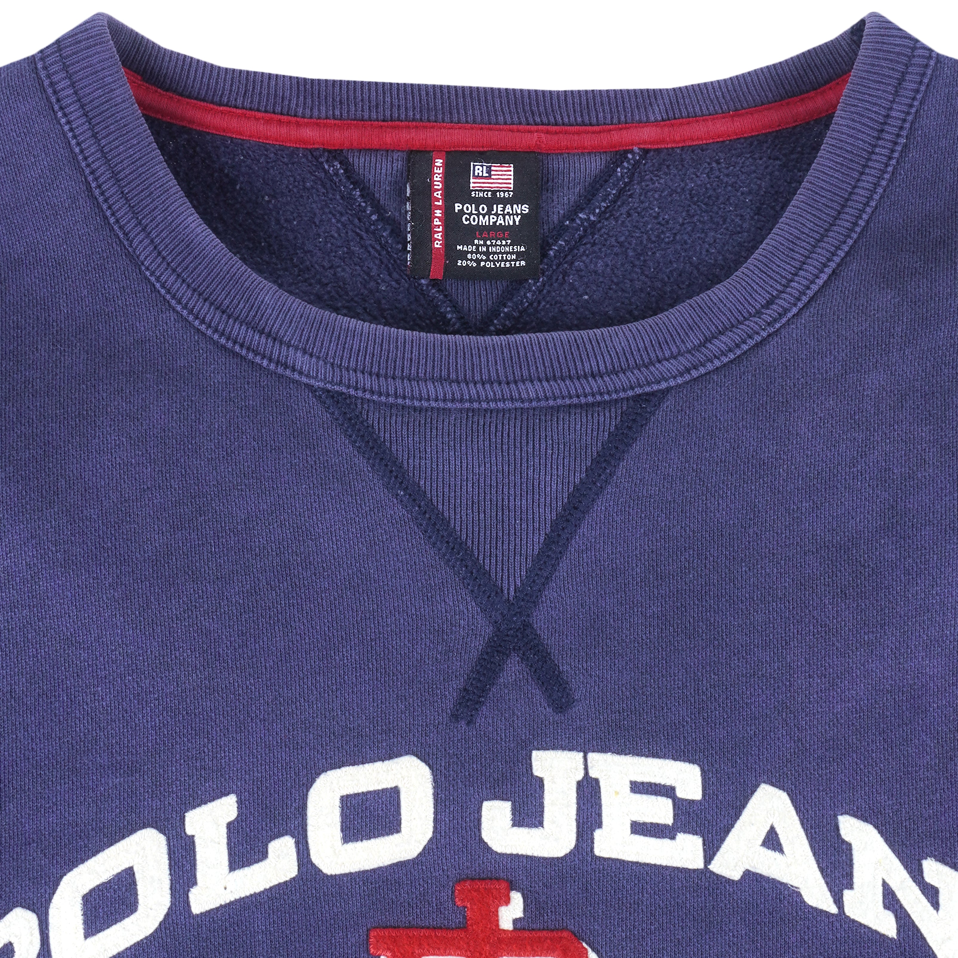 Vintage Ralph Lauren (Polo) - Blue Polo Jeans Co. Crew Neck