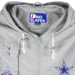 NFL (Pro Player) - Dallas Cowboys Hooded Sleeveless Shirt 1990s Large Vintage Retro Football