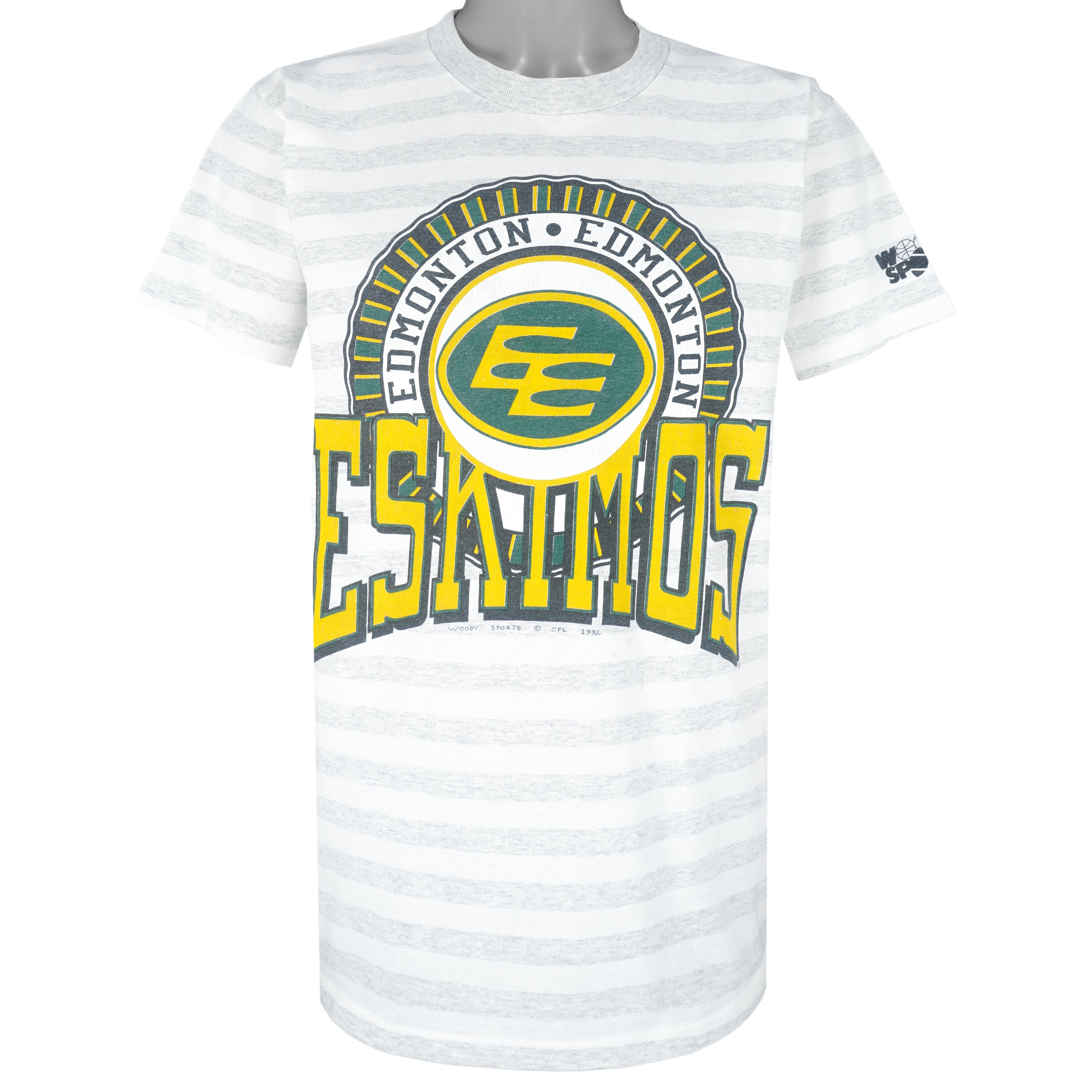 CFL Football Vintage Edmonton Eskimos Sewn Jersey Shirt Small 