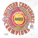 NBA (Logo 7) - Houston Rockets Back to Back Champions T-Shirt 1995 X-Large