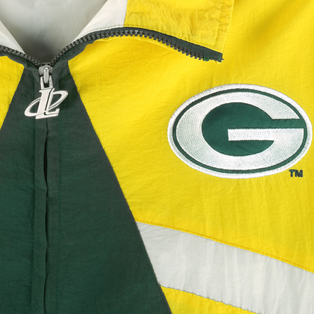 NFL (Logo Athletic) - Green Bay Packers Zip-Up Windbreaker 1990s X-Large