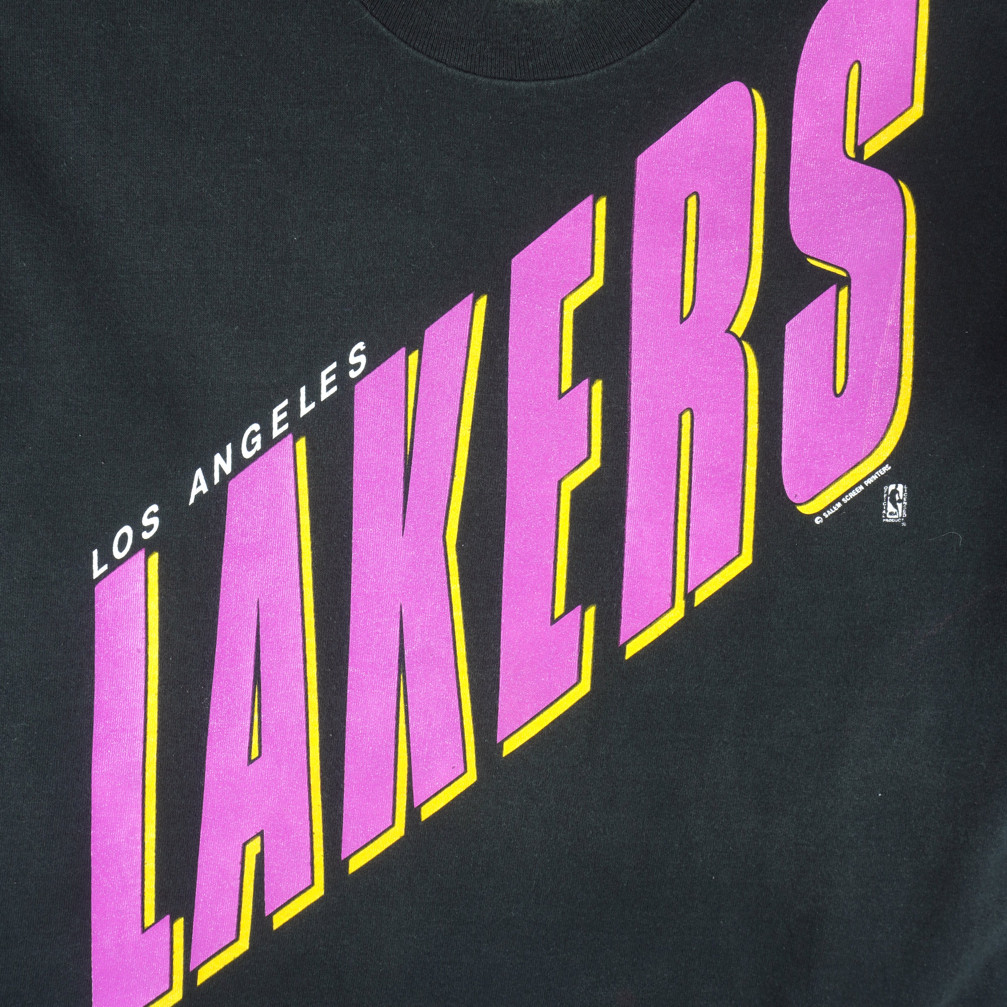 売りネット Vintage Los Angeles Lakers Salem AOP XXL 2XL Single Stitch 90s All  Over Print 海外 即決