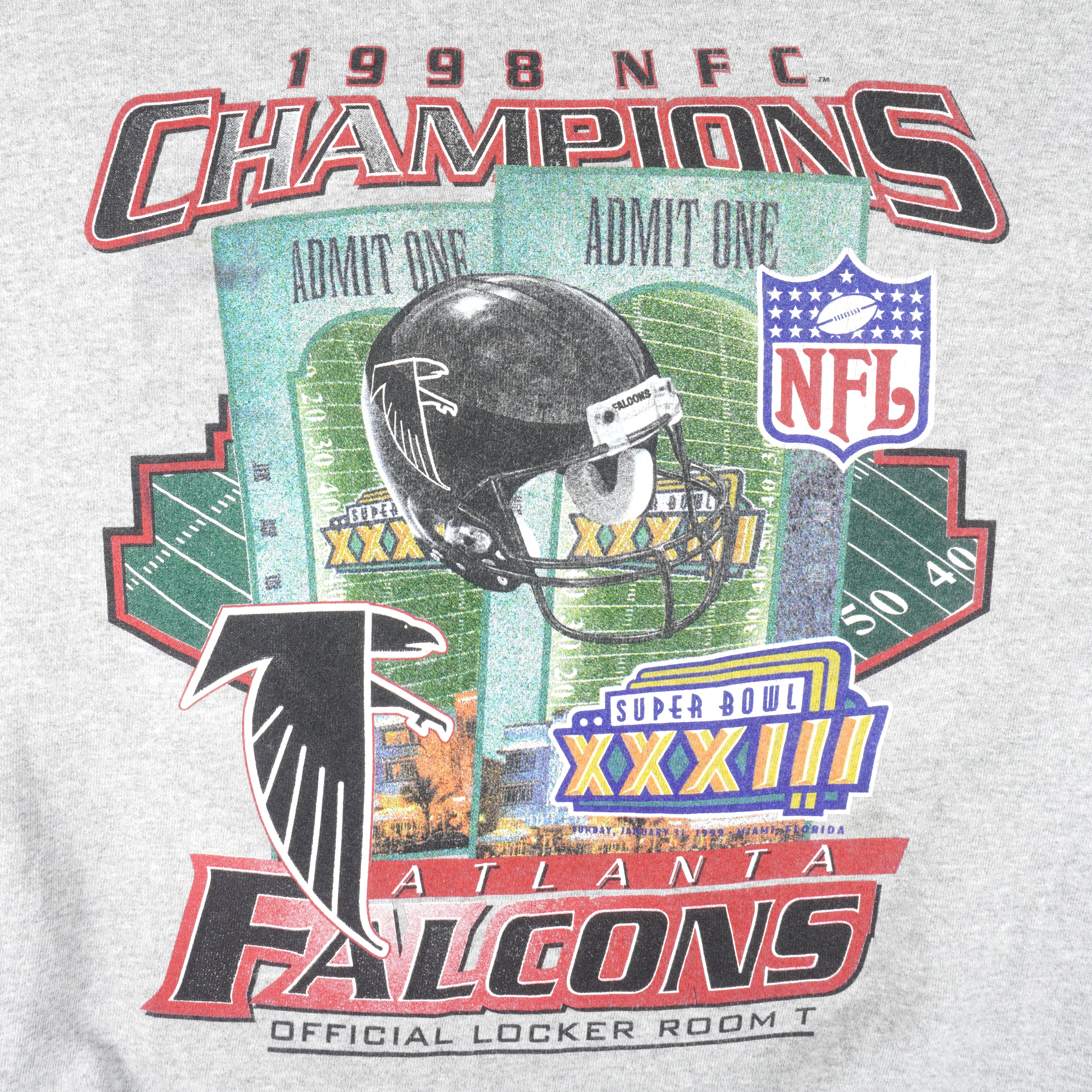 Vintage NFL - Atlanta Falcons Super Bowl 28th Champions Crew Neck  Sweatshirt 1998 X-Large – Vintage Club Clothing