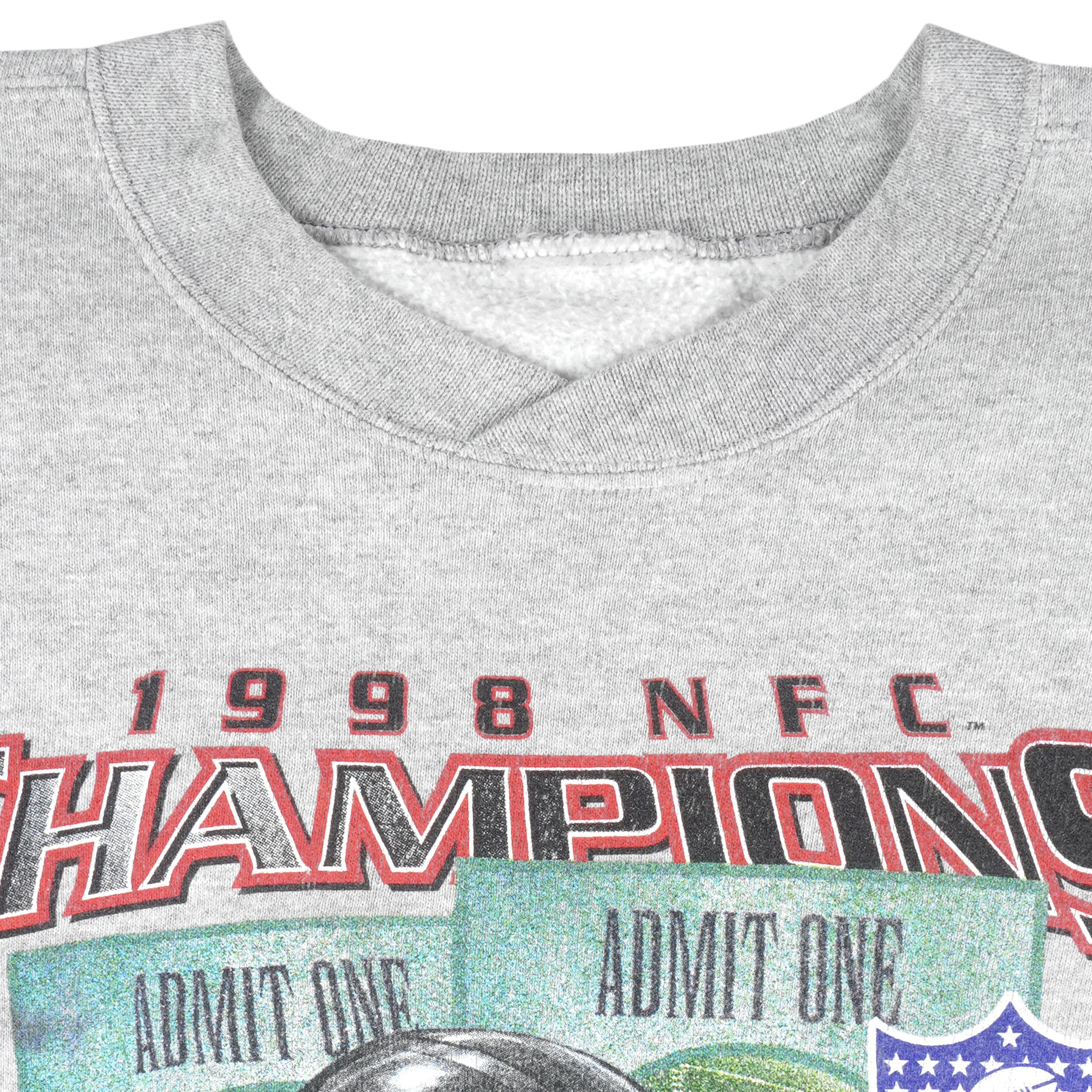 Vintage 1998 Atlanta Falcons NFC Champions Super Bowl XXXIII Pro Player  Shirt L