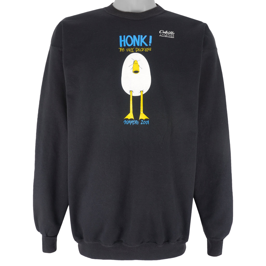 Vintage (Hanes) - Honk The Ugly Duckling Crew Neck Sweatshirt 2001 Large Vintage Retro