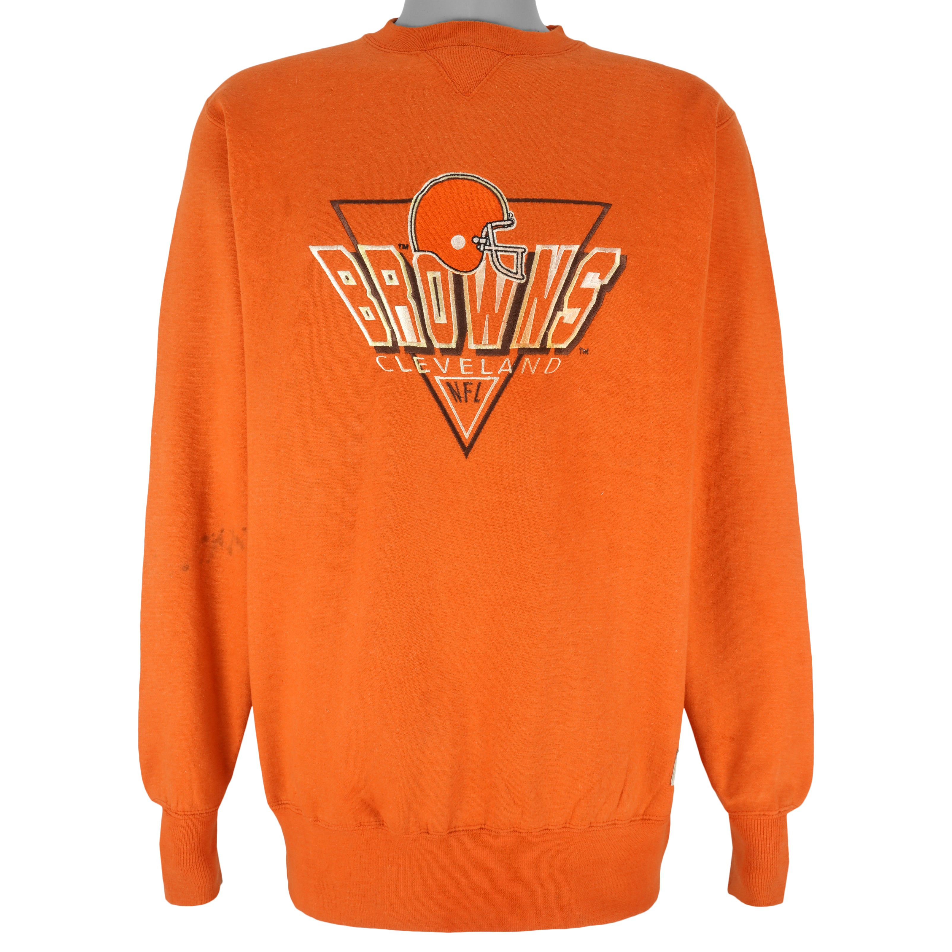 Vintage NFL (Garan Inc) - Cleveland Browns Crew Neck Sweatshirt 1990s X-Large