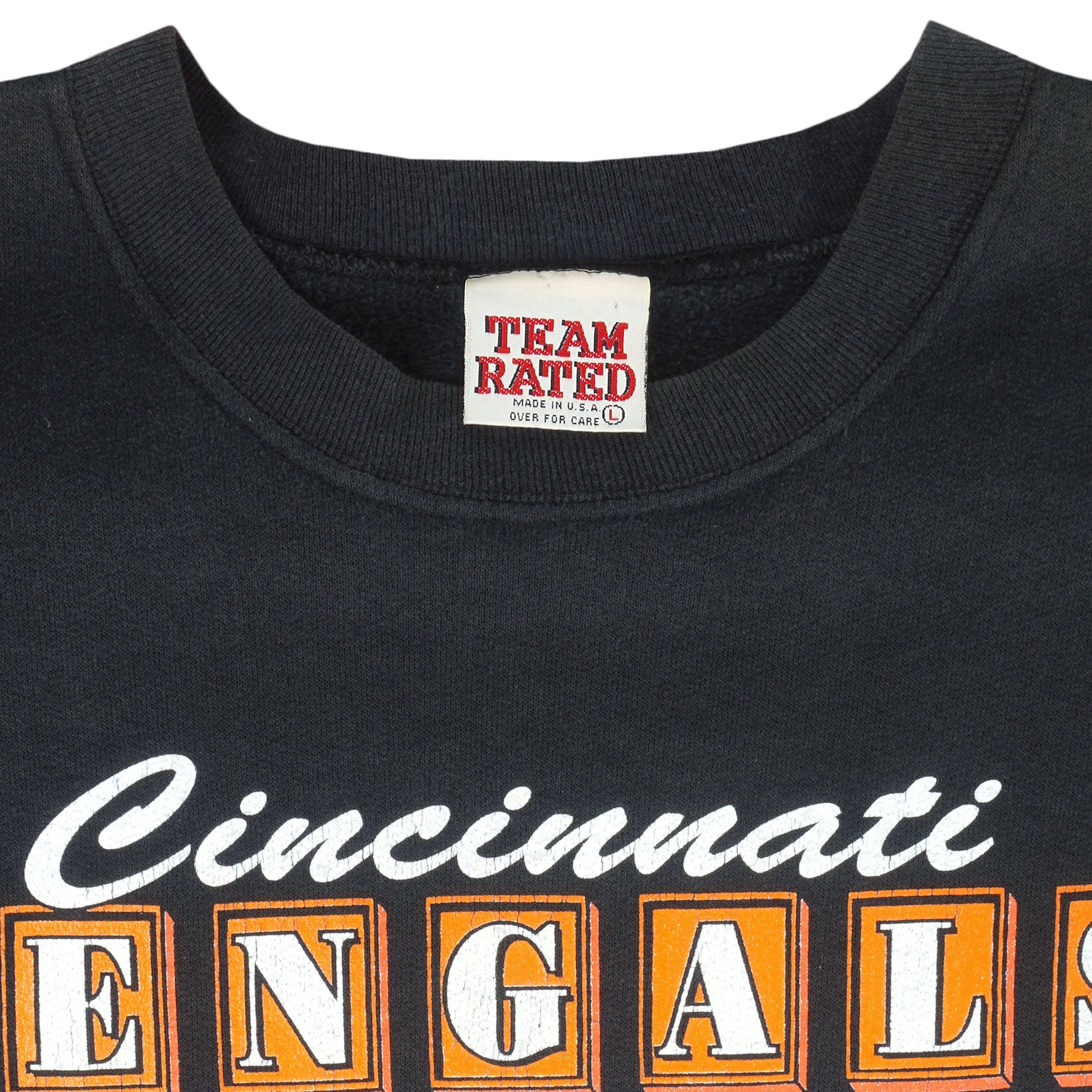 Vintage NFL (Hanes) - Cincinnati Bengals Helmet Single Stitch T-Shirt 1990s Large