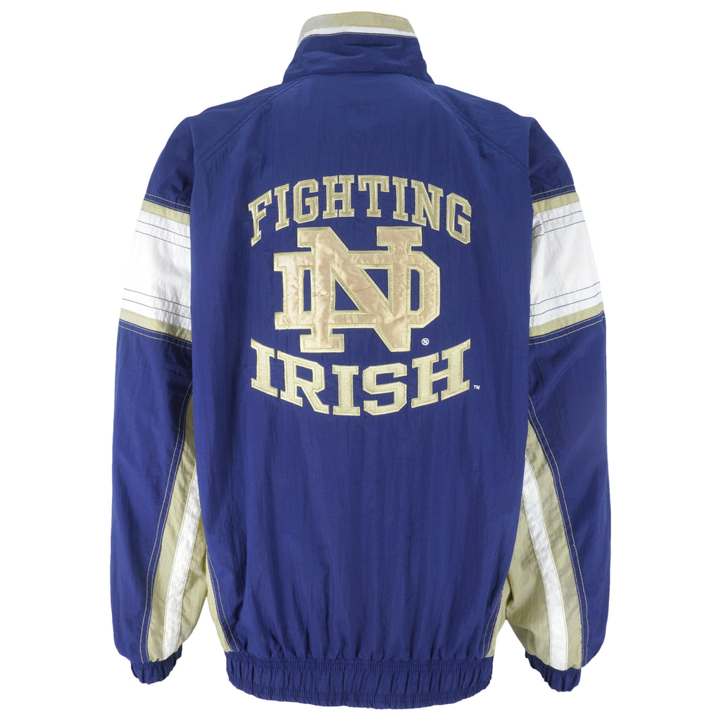 Starter - Notre Dame Fighting Irish Zip-Up Windbreaker 1990s X-Large Vintage Retro College