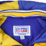 Starter - St. Louis Rams Embroidered Hooded Jacket 1990s XX-Large Vintage Retro College