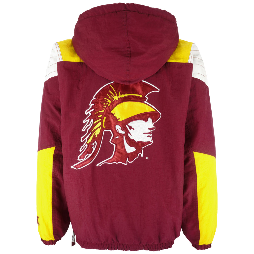 Starter - USC Trojans Football Puffer Jacket 1990s Large Vintage Retro Football College