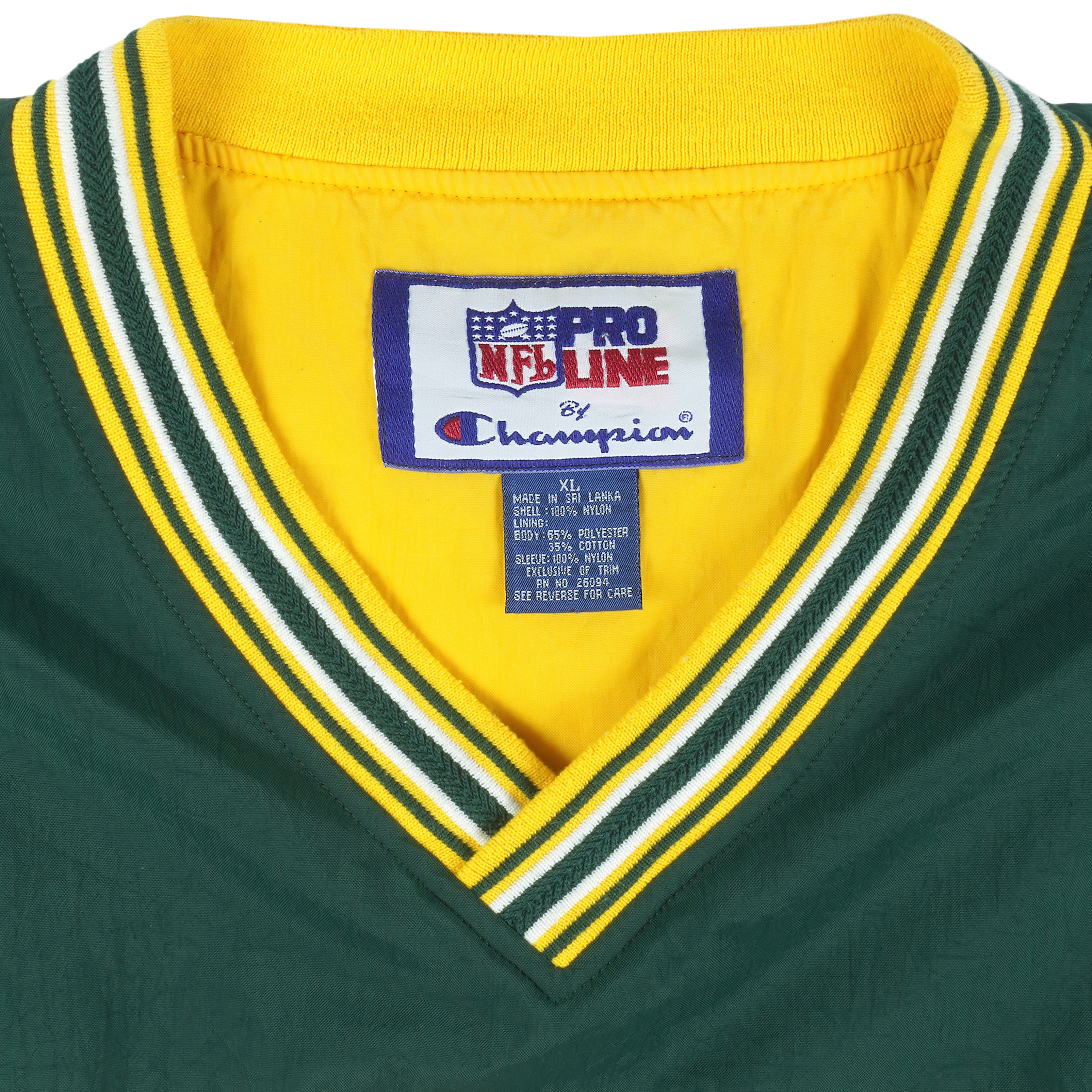 GREEN BAY PACKERS VINTAGE 1990'S STARTER V-NECK PRO LINE