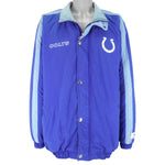 Starter - Indianapolis Colts Zip & Button-Up Jacket 1990s XX-Large Vintage Retro Football