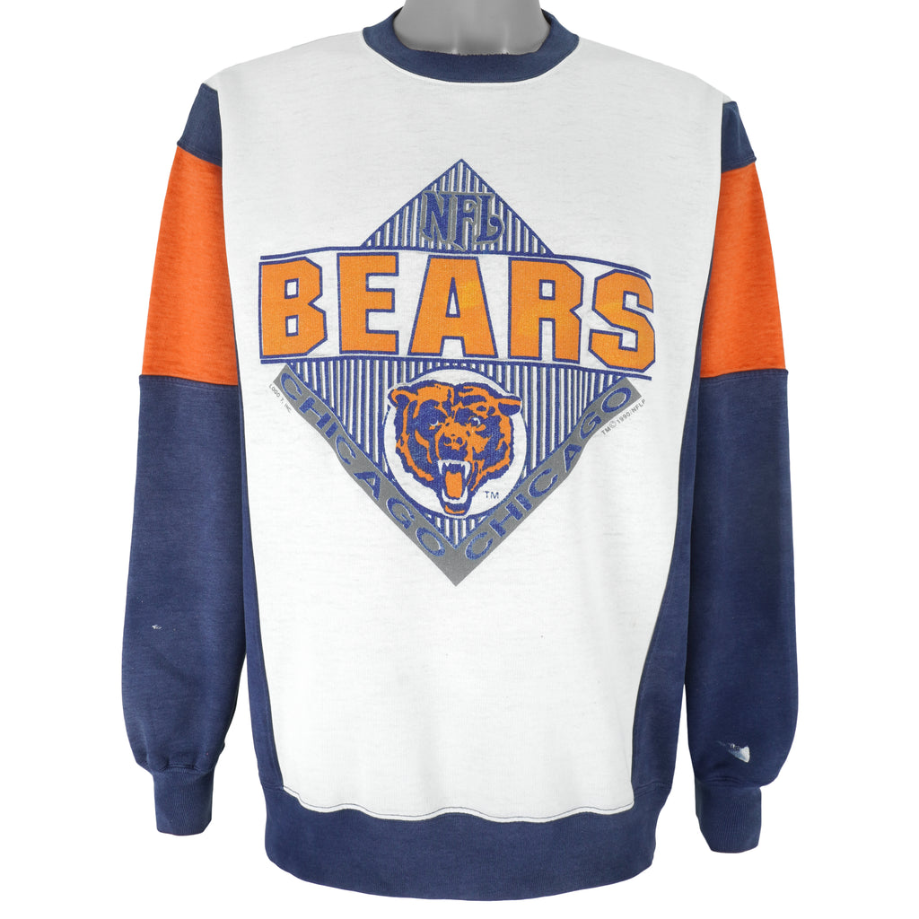 NFL (Logo 7) - Chicago Bears Crew Neck Sweatshirt 1990 Large Vintage Retro Football