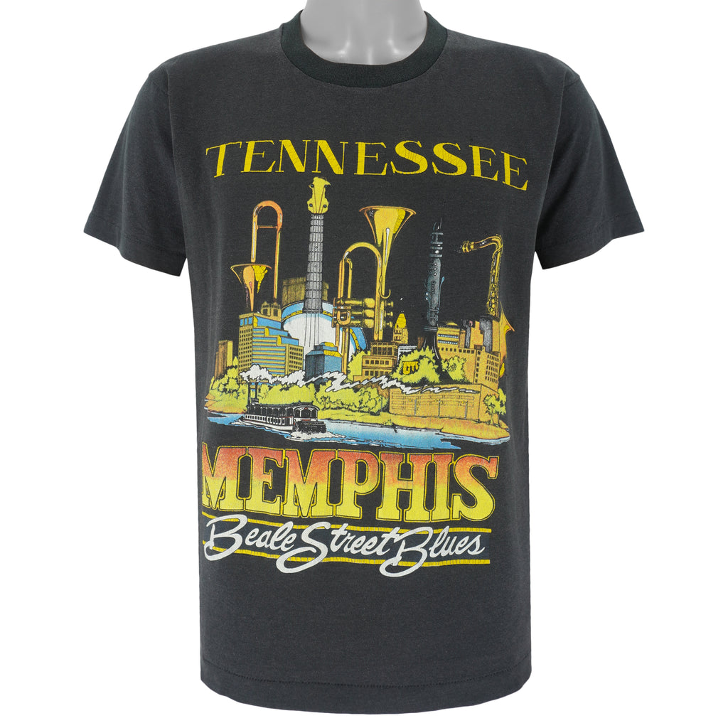  Tennessee Memphis Beale Street Blues Single Stitch Vintage Retro