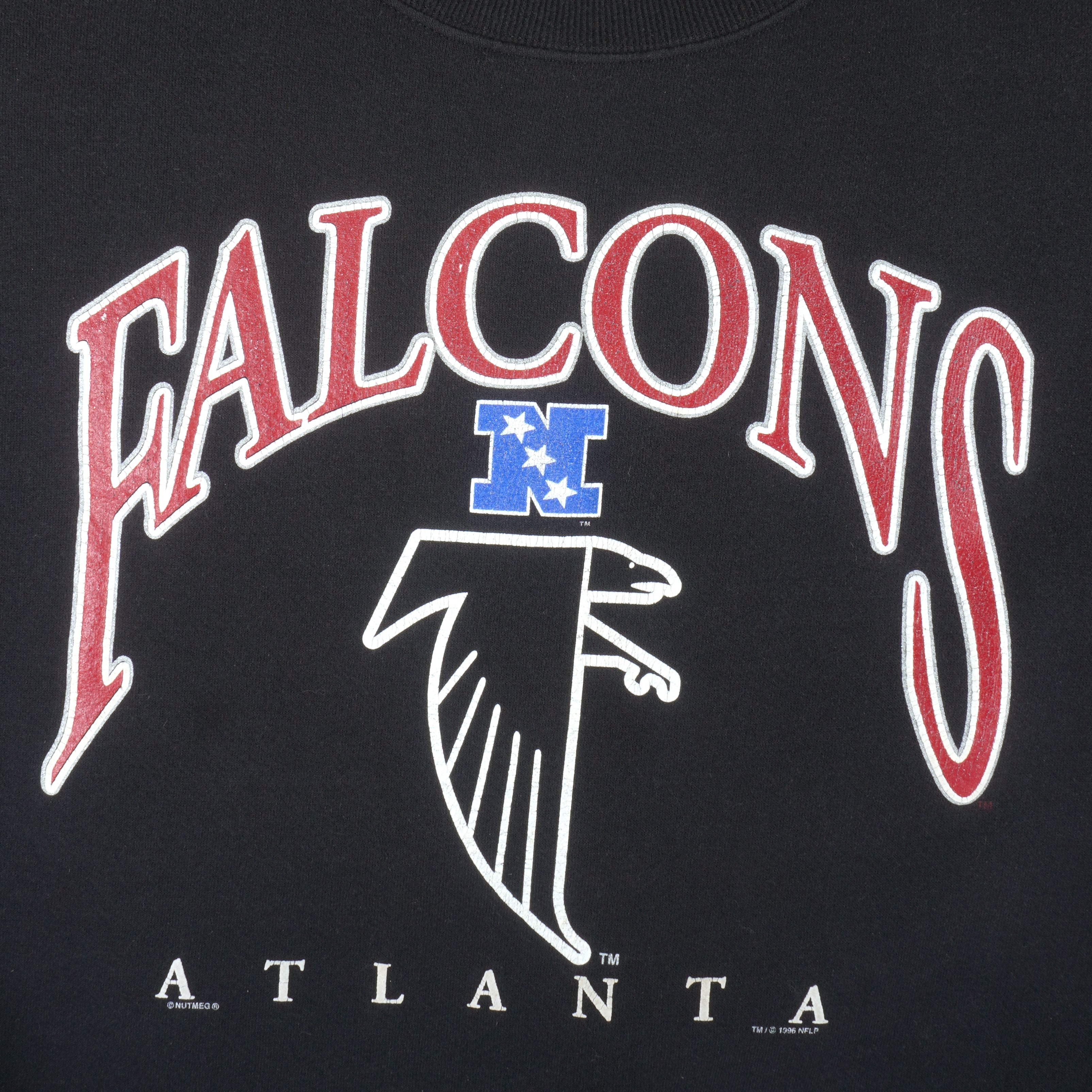 vintage NIKE Sportswear V Neck Windbreaker Pullover ATLANTA FALCONS Jacket  XL