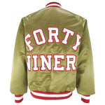 San Francisco 49ers Vintage 80s Chalk Line Satin Bomber Jacket - Quilted  Red Lining - Made in USA - Golden Coat - Size XL - Free Shipping