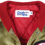 Vintage 80s San Francisco SF 49ers Chalk Line Satin Bomber Jacket SPEL –  Rad Max Vintage