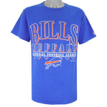 NFL (Logo 7) - Buffalo Bills Single Stitch T-Shirt 1992 Large