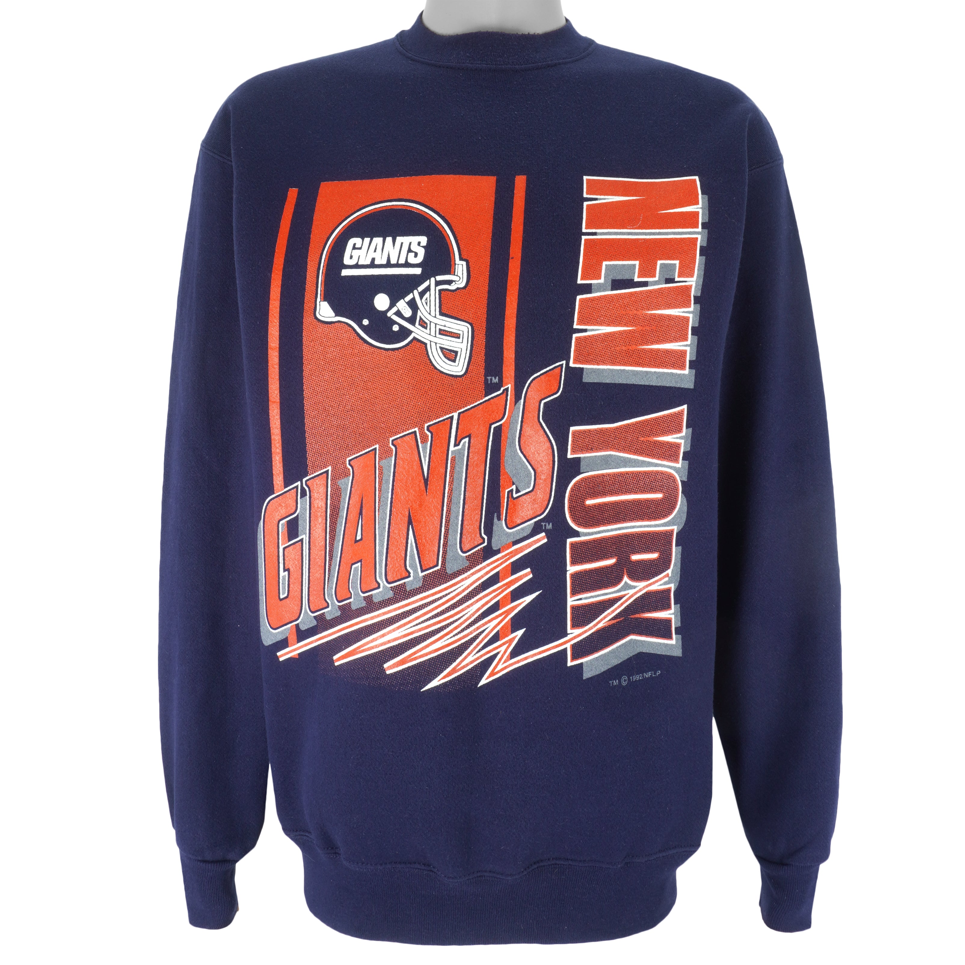 90's New York Giants Trench NFL Crewneck Sweatshirt Size Large