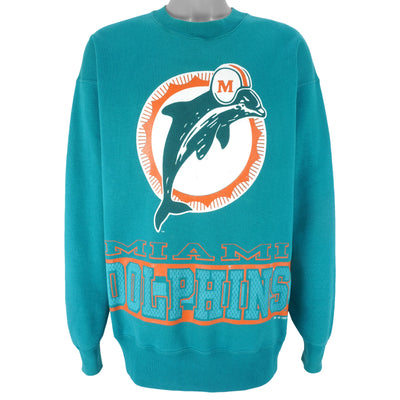 Vintage NFL (Logo 7) - Miami Dolphins Big Logo Crew Neck Sweatshirt 1992  Large – Vintage Club Clothing