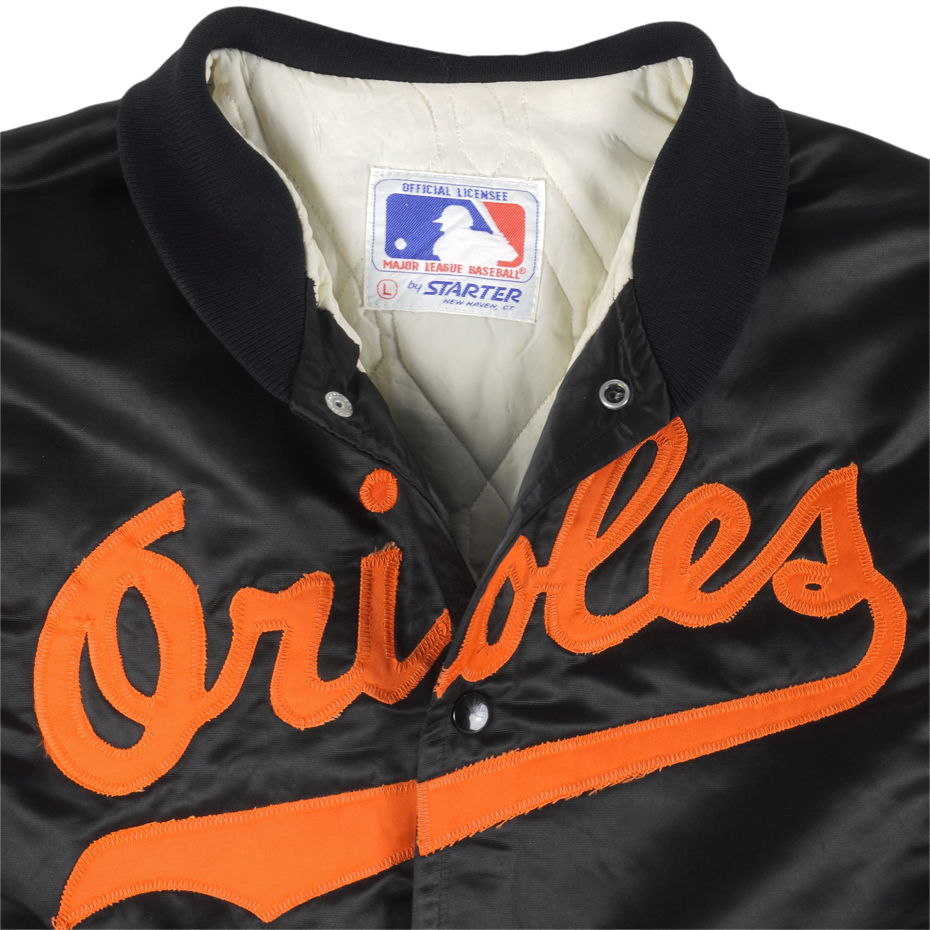 Vintage Baltimore Orioles Starter Jersey Baseball Button Up Orange Black  Large L