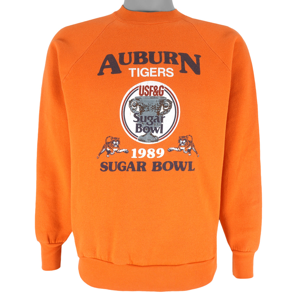 NCAA (College Jogs) - Auburn Tigers Sugar Bowl Sweatshirt 1989 Large Vintage College Football