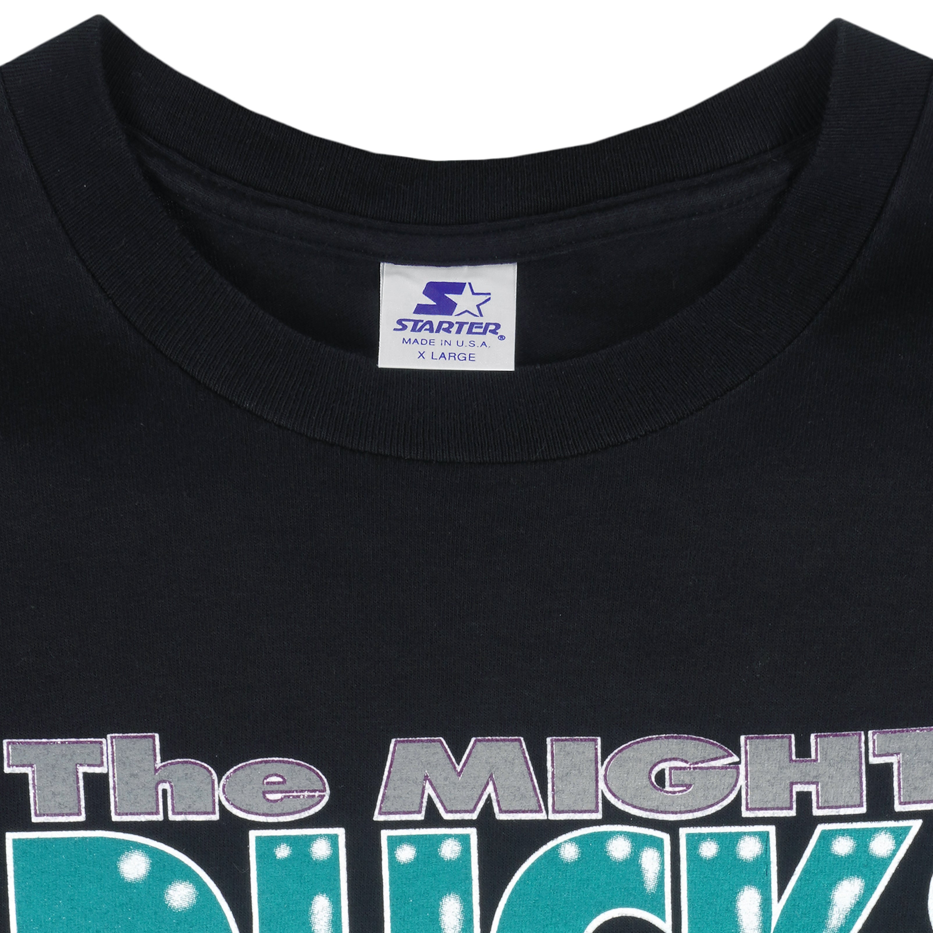 STARTER Anaheim Mighty Ducks Hoodie, Purple Vintage NHL Sweatshirt