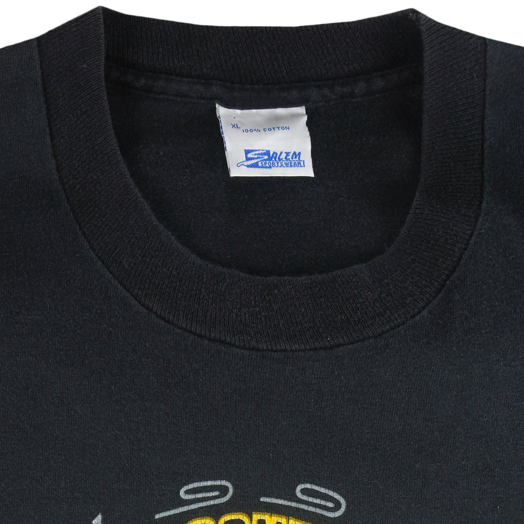 NHL (Salem) - Pittsburgh Penguins Stanley Cup Championship T-Shirt 1991 X-Large Vintage Retro Hockey