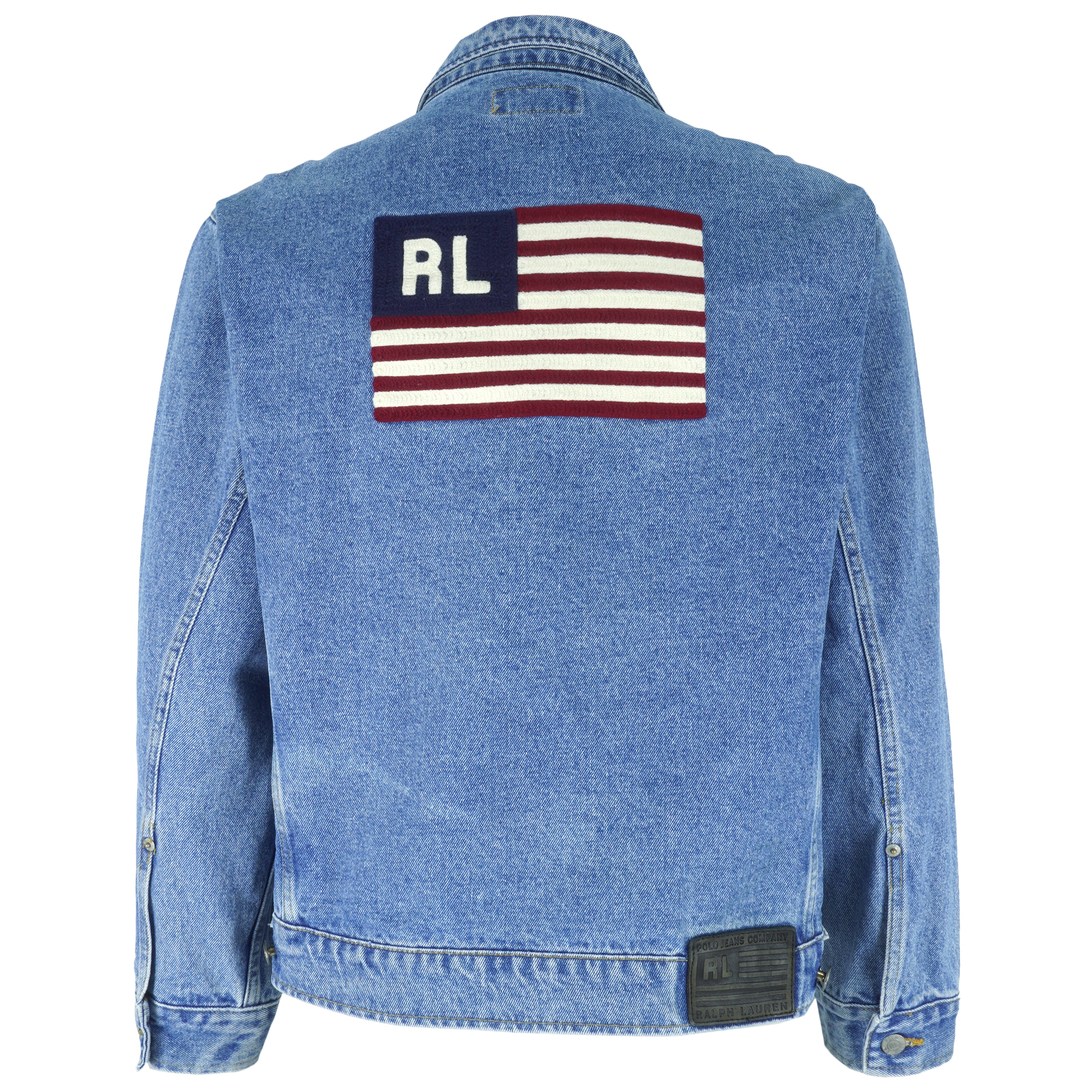 Vintage Ralph Lauren (Polo) - Blue Button-Up Denim Jacket 1990s Medium –  Vintage Club Clothing