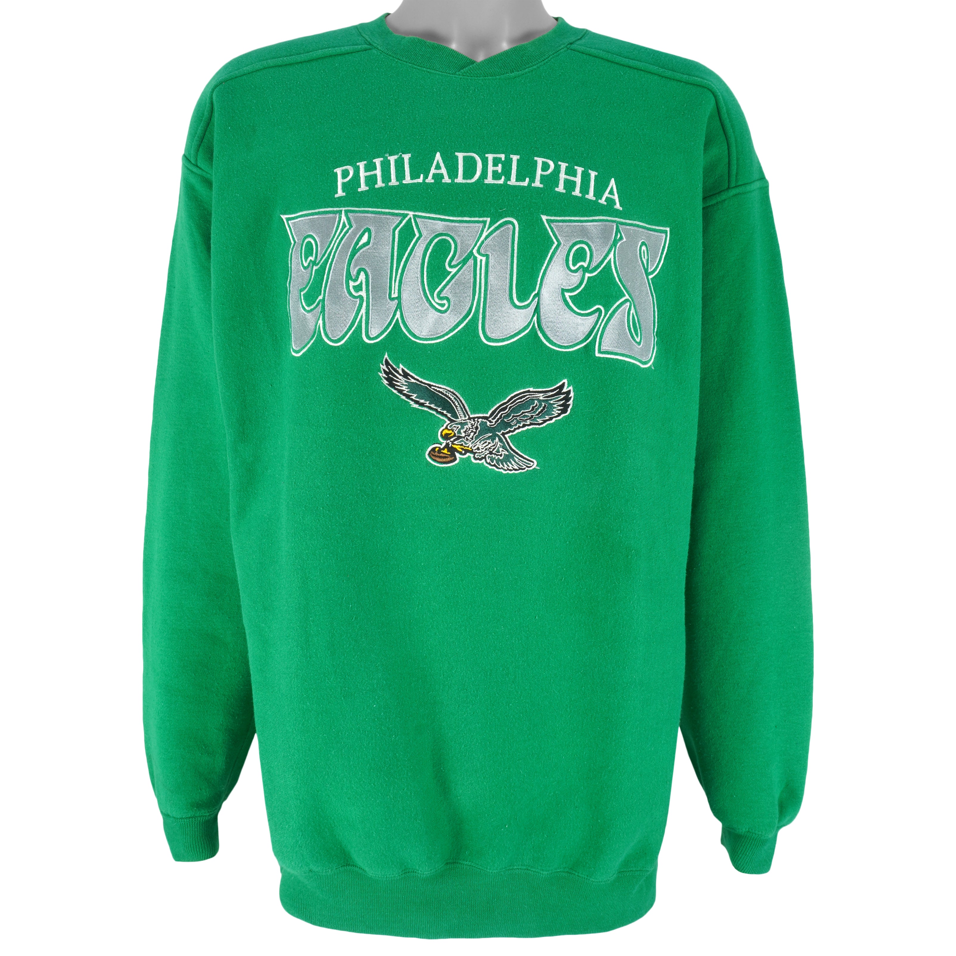 90's Philadelphia Eagles Nutmeg NFL Crewneck Sweatshirt Size