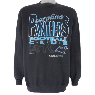 Vintage Carolina Panthers Crewneck Sweatshirt Sz L GUC Gray NFL Hanes  Activewear