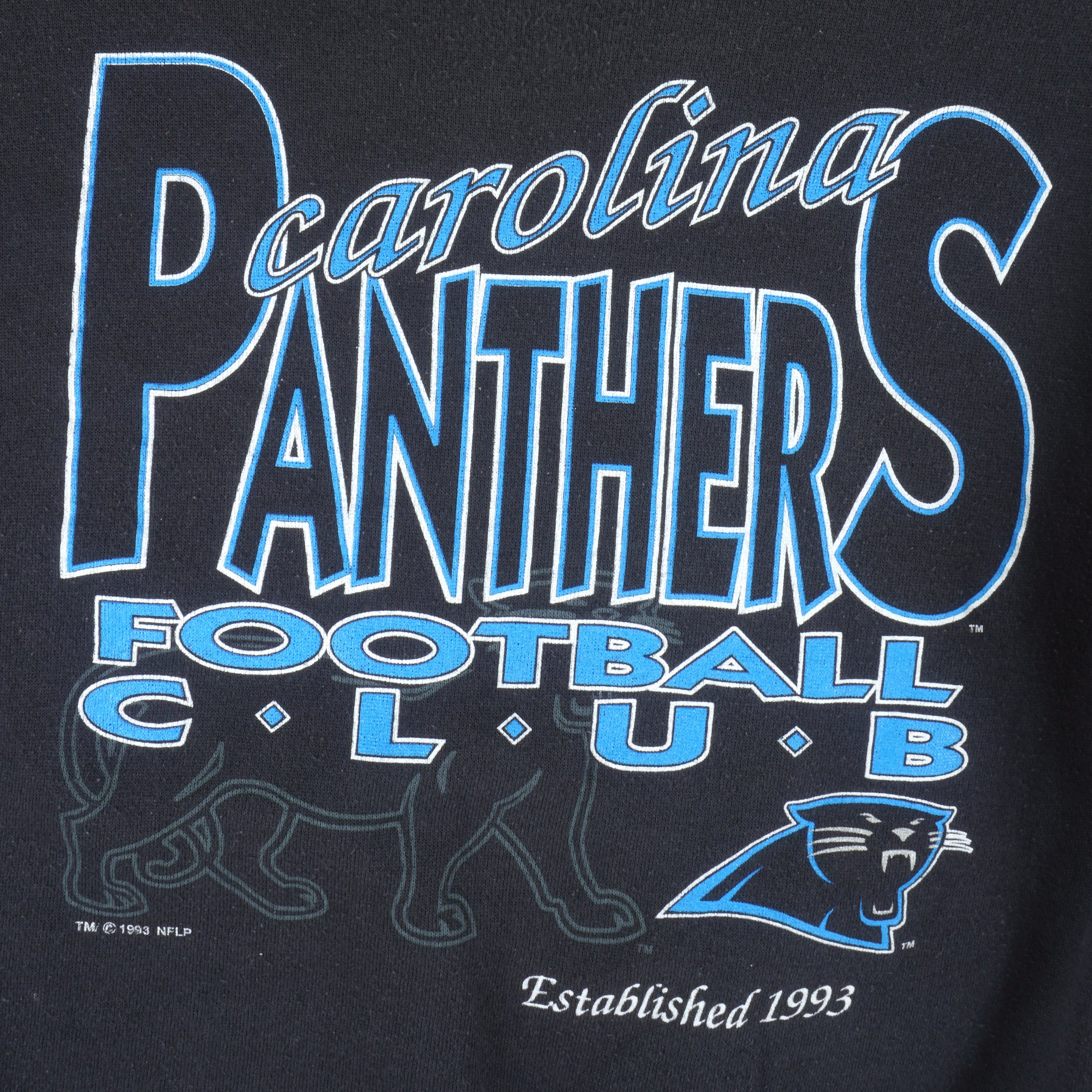 Vintage, Shirts, Vintage 9s Carolina Panthers Black Crewneck Salem  Sportswear Sweatshirt Mens Xl