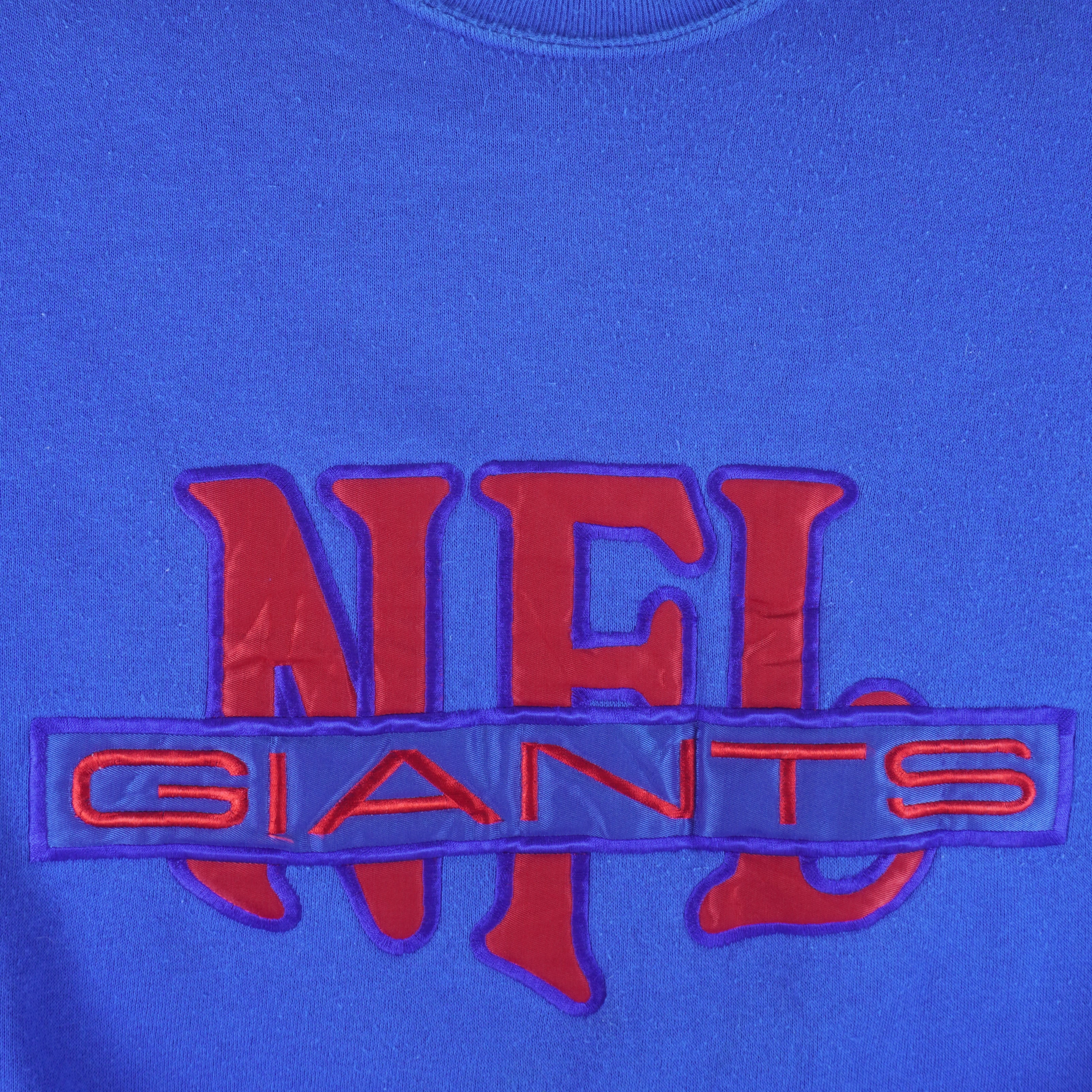 Vintage NFL New York Giants Pullover Hoodie Embroidery Spell 