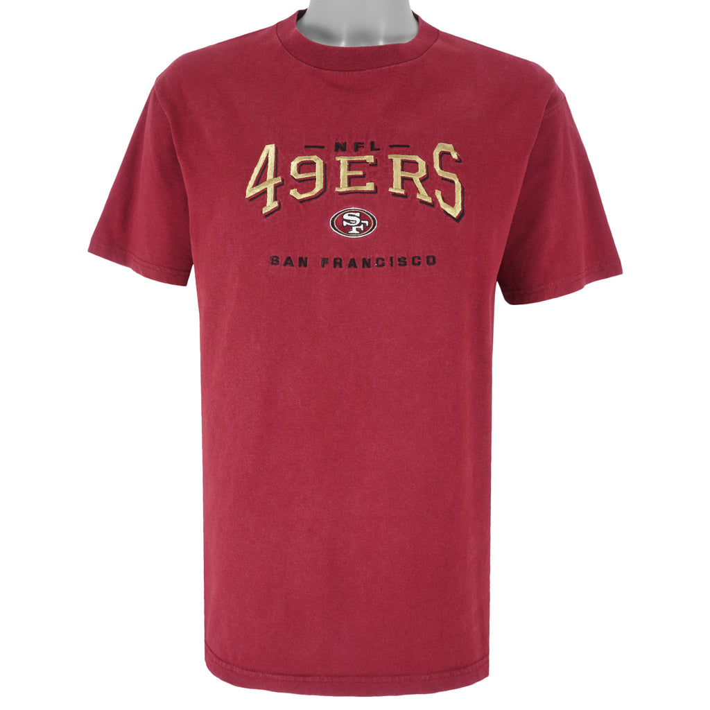 NFL - San Francisco 49ers Embroidered T-Shirt 1990s Large Vintage Retro Football