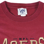 NFL - San Francisco 49ers Embroidered T-Shirt 1990s Large Vintage Retro Football