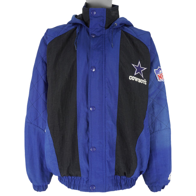 VINTAGE STARTER PRO LINE DALLAS COWBOYS FULL ZIPP WINTER JACKET SIZE L