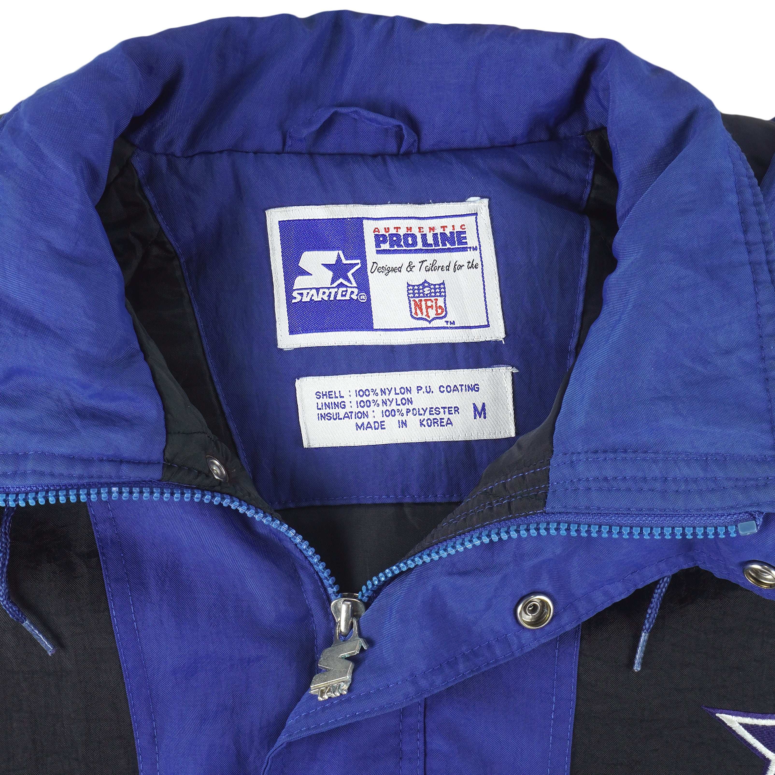 90s Starter Dallas Cowboys Puffer Jacket (S)