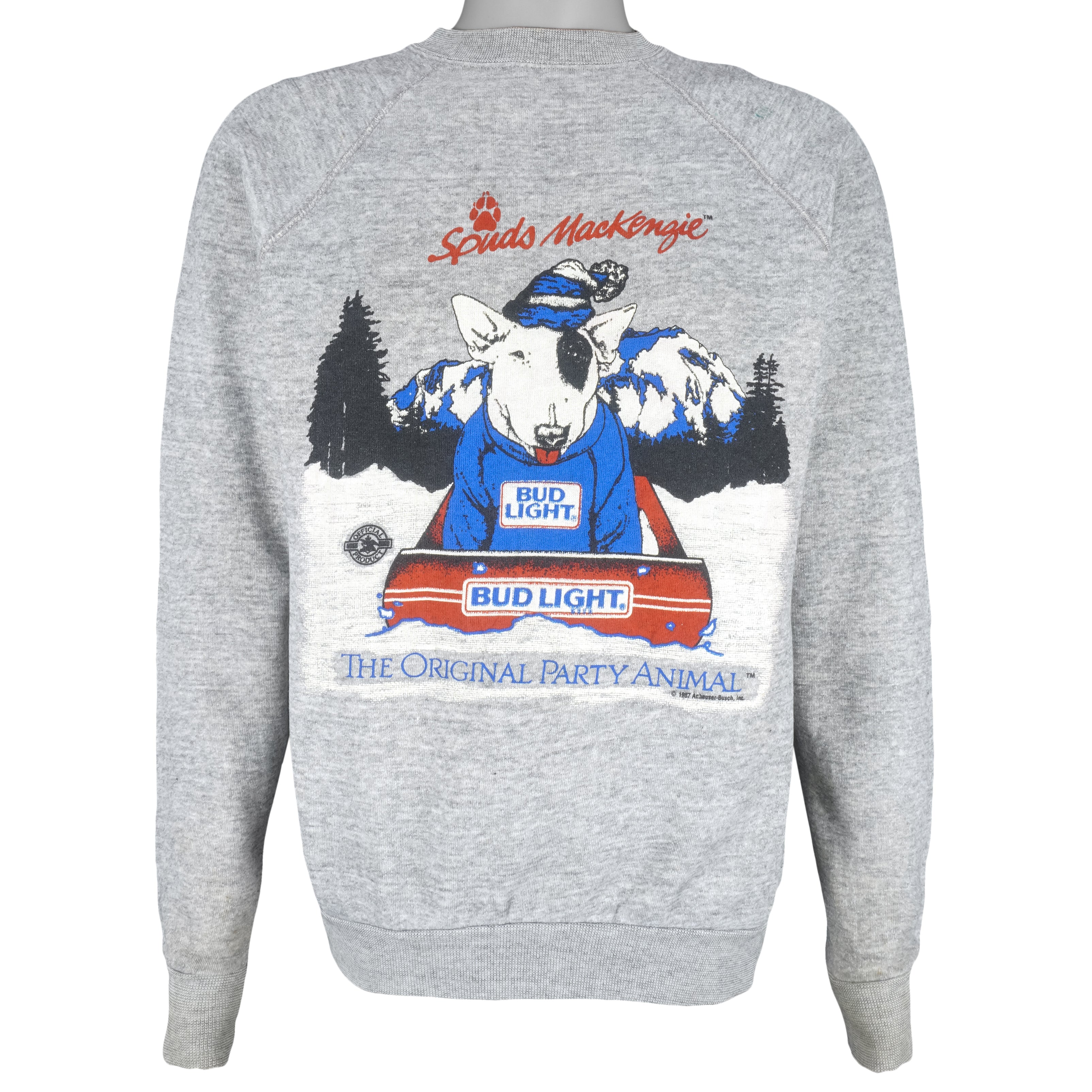 Vintage Bud Light outlet Spuds MacKenzie Original Party Animal Crewneck Sweatshirt