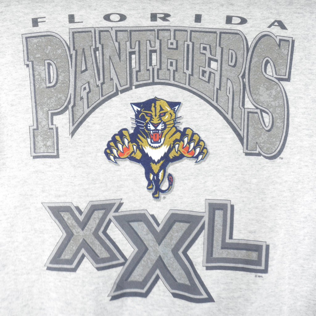 NHL - Florida Panthers XXL Crew Neck Sweatshirt 1990s Medium Vintage Retro Hockey