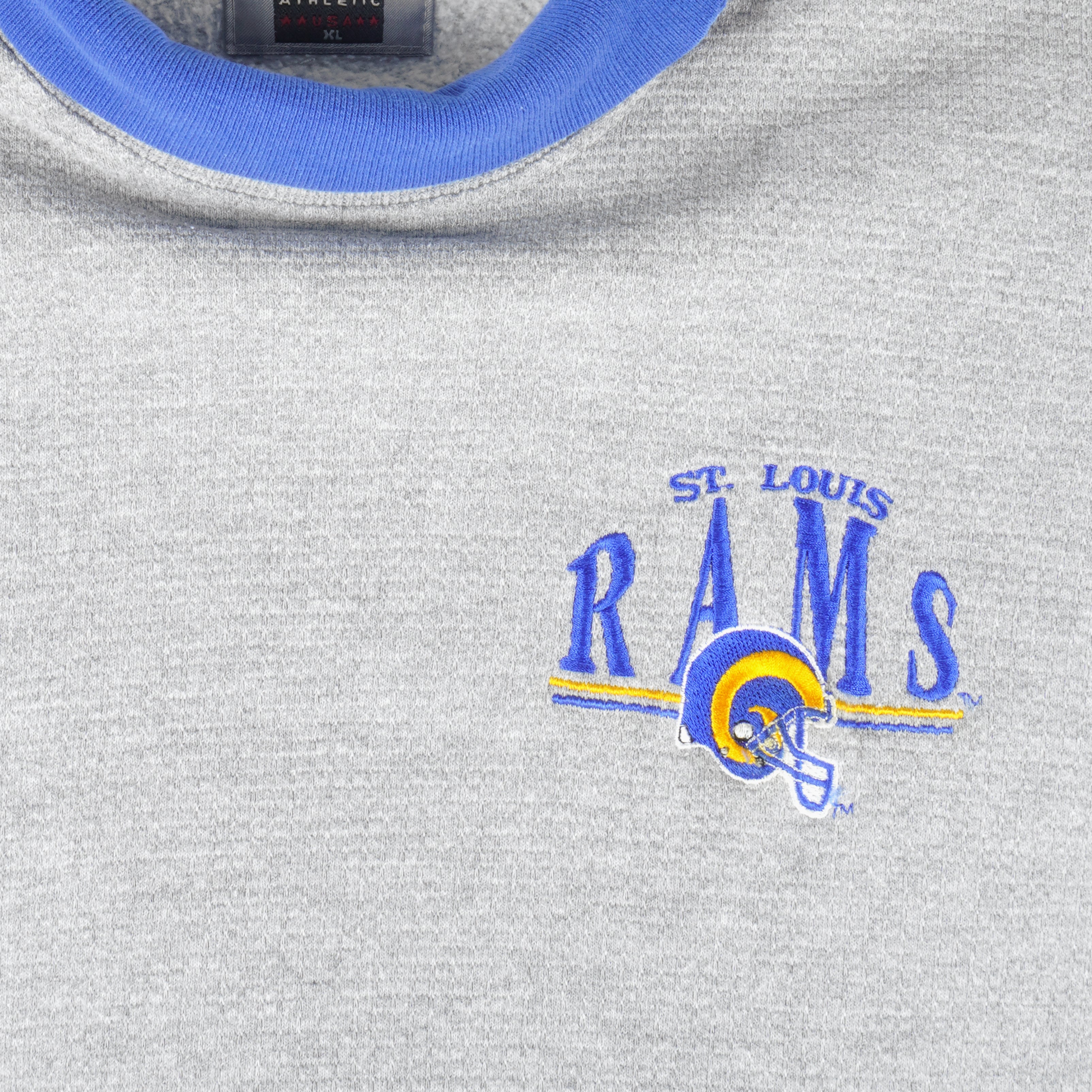 NFL St. Louis Rams Team Apparel Football Crew Neck T Shirt - Blue