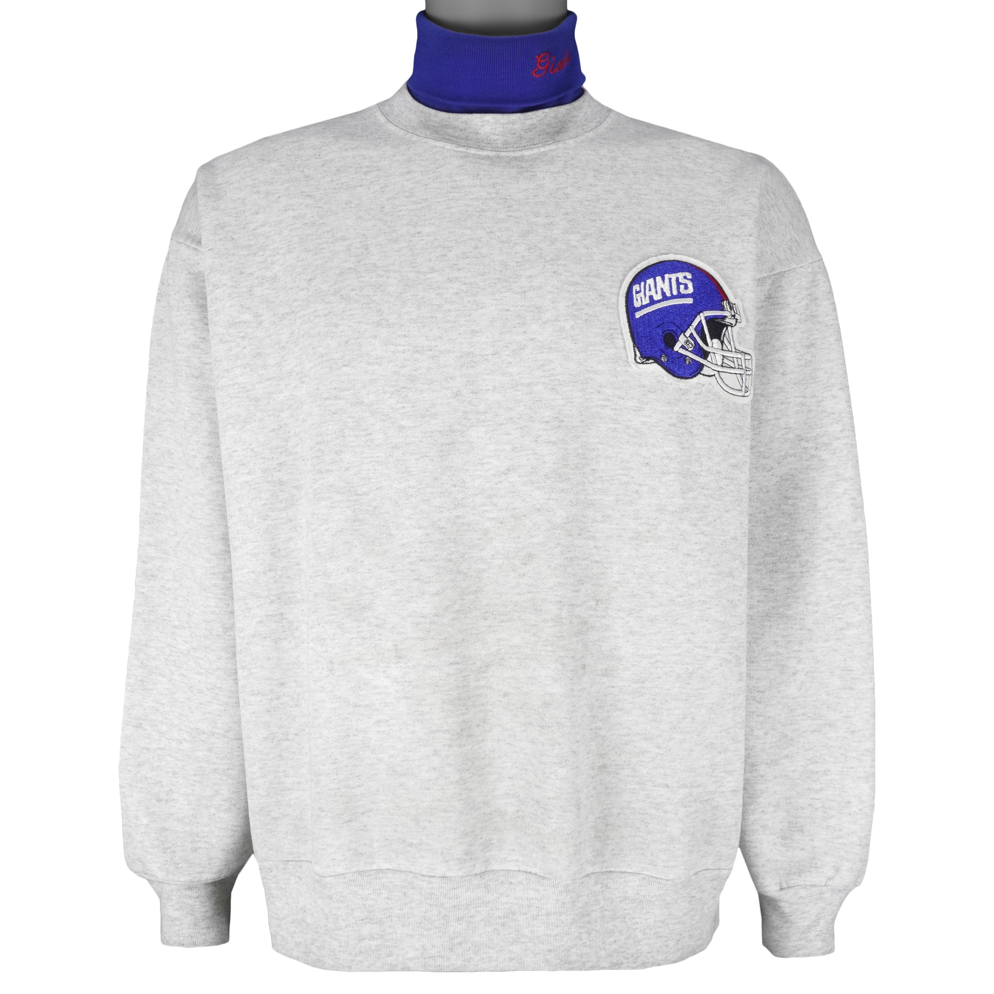 NFL (Majestic) - New York Giants Turtleneck Sweatshirt 1990s Large