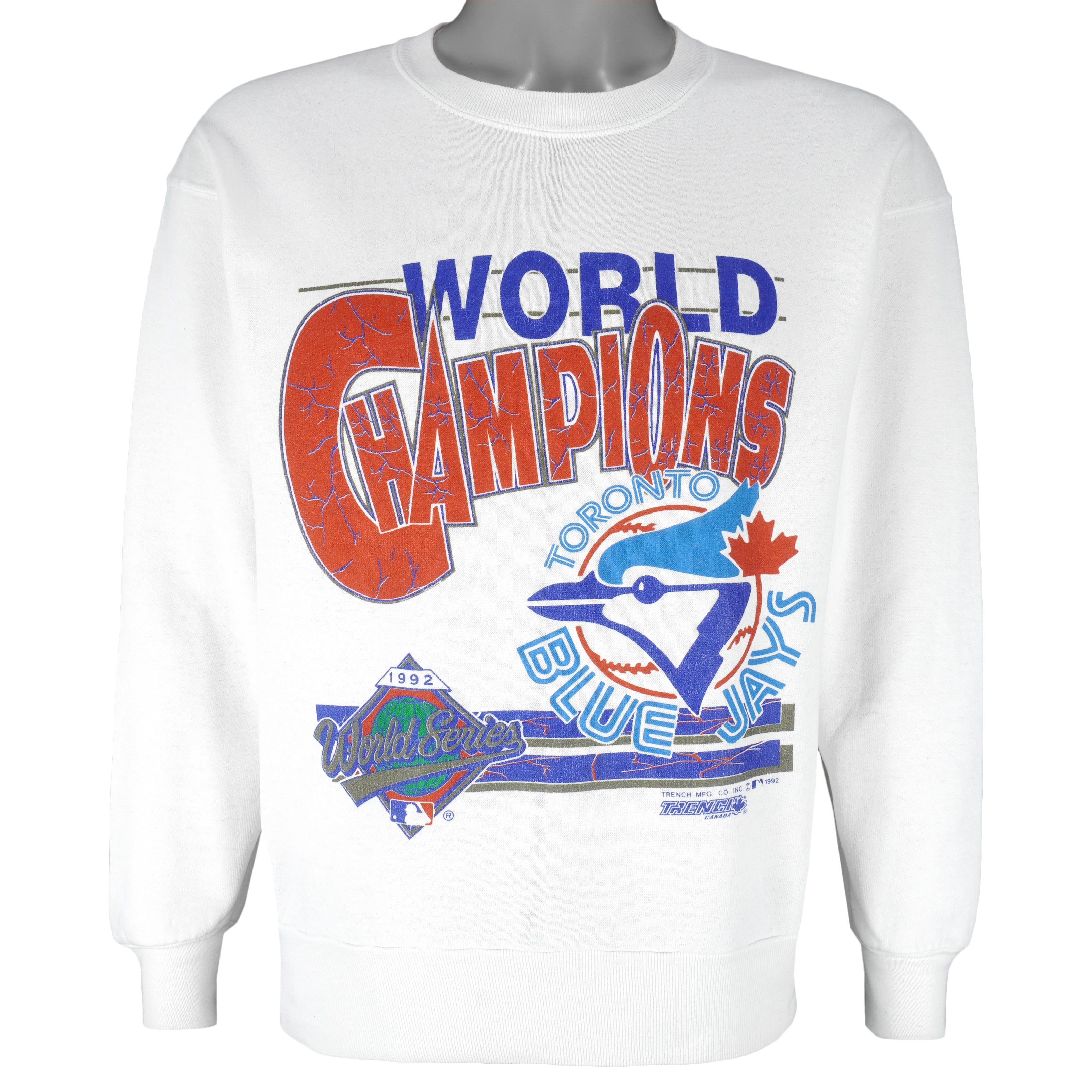 Toronto Blue Jays World Series 1992 Trench Canada Sweatshirt 