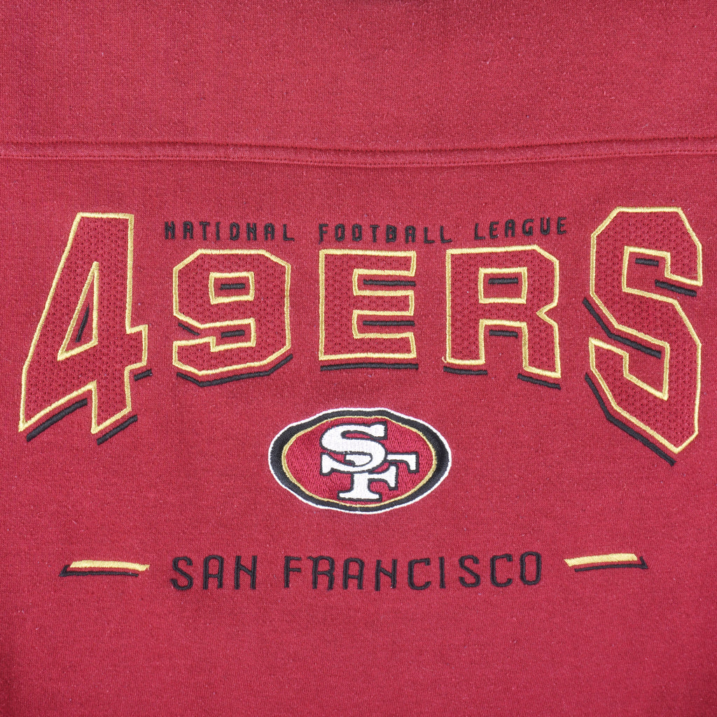 NFL (Lee) - San Francisco 49ers Embroidered Crew Neck Sweatshirt 1990s X-Large