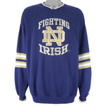 Starter - Notre Dame Fighting Irish Crew Neck Sweatshirt 1990s XX-Large Vintage Retro College