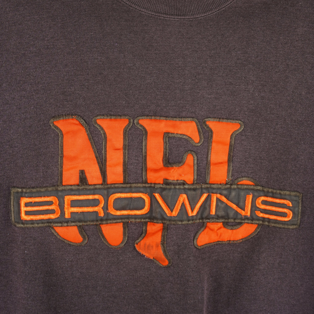 Vintage NFL (Nutmeg) - Cleveland Browns Crew Neck Sweatshirt 1990s