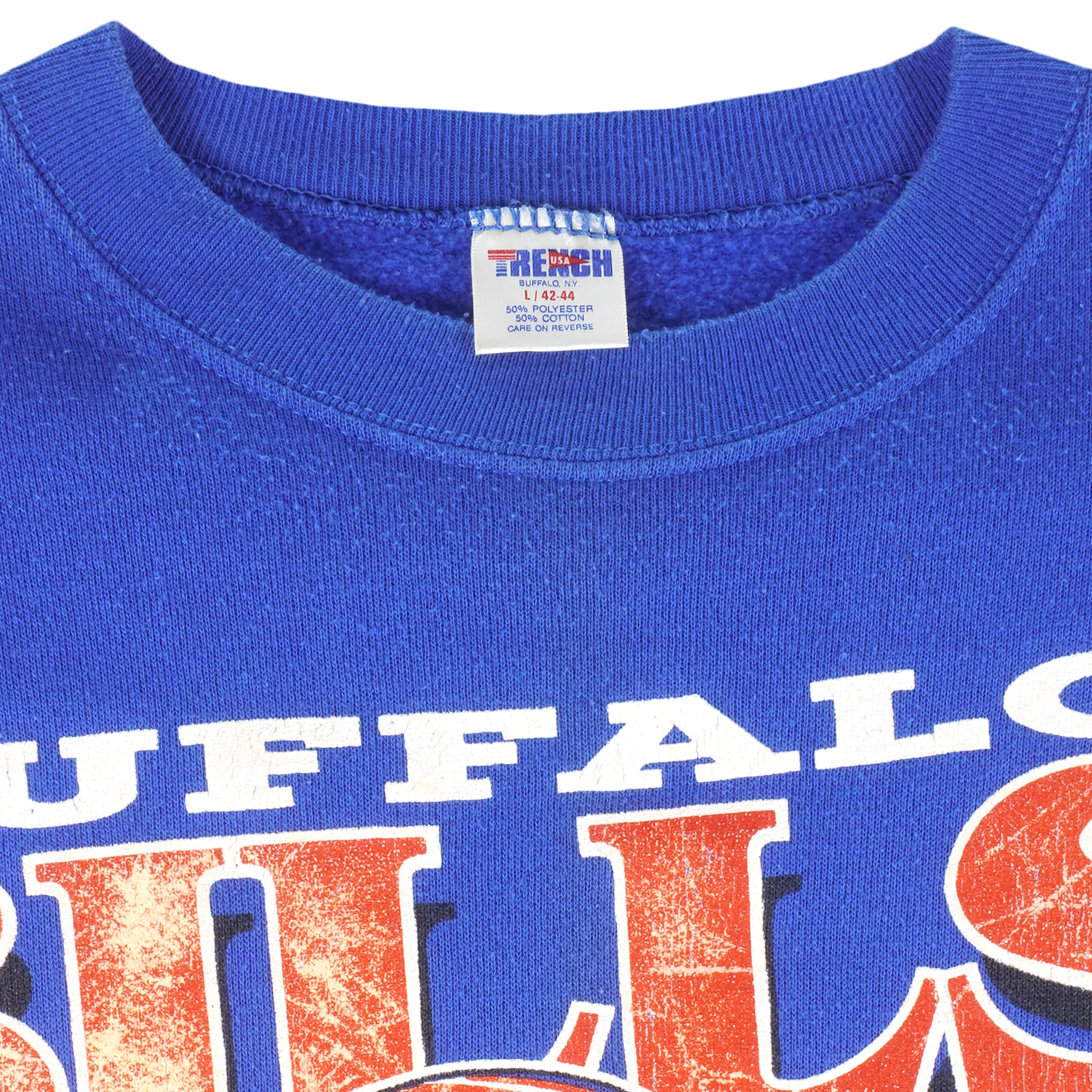 Vintage NFL (Trench) - Buffalo Bills AFC Champs Crew Neck Sweatshirt 1990  Large – Vintage Club Clothing