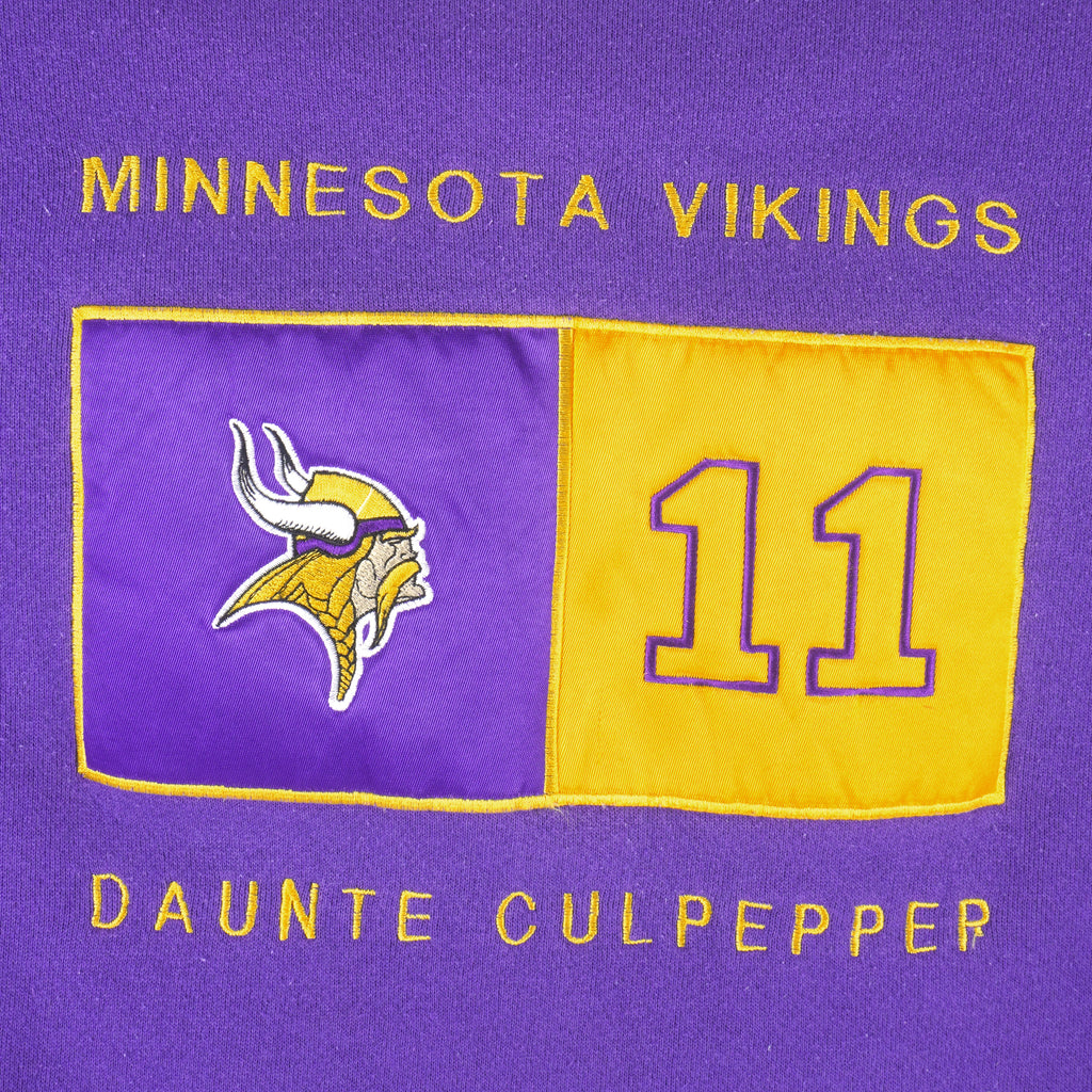 NFL (USA Sport Club) - Minnesota Vikings Daunte Culpepper Sweatshirt 1990s X-Large Vintage Retro Football