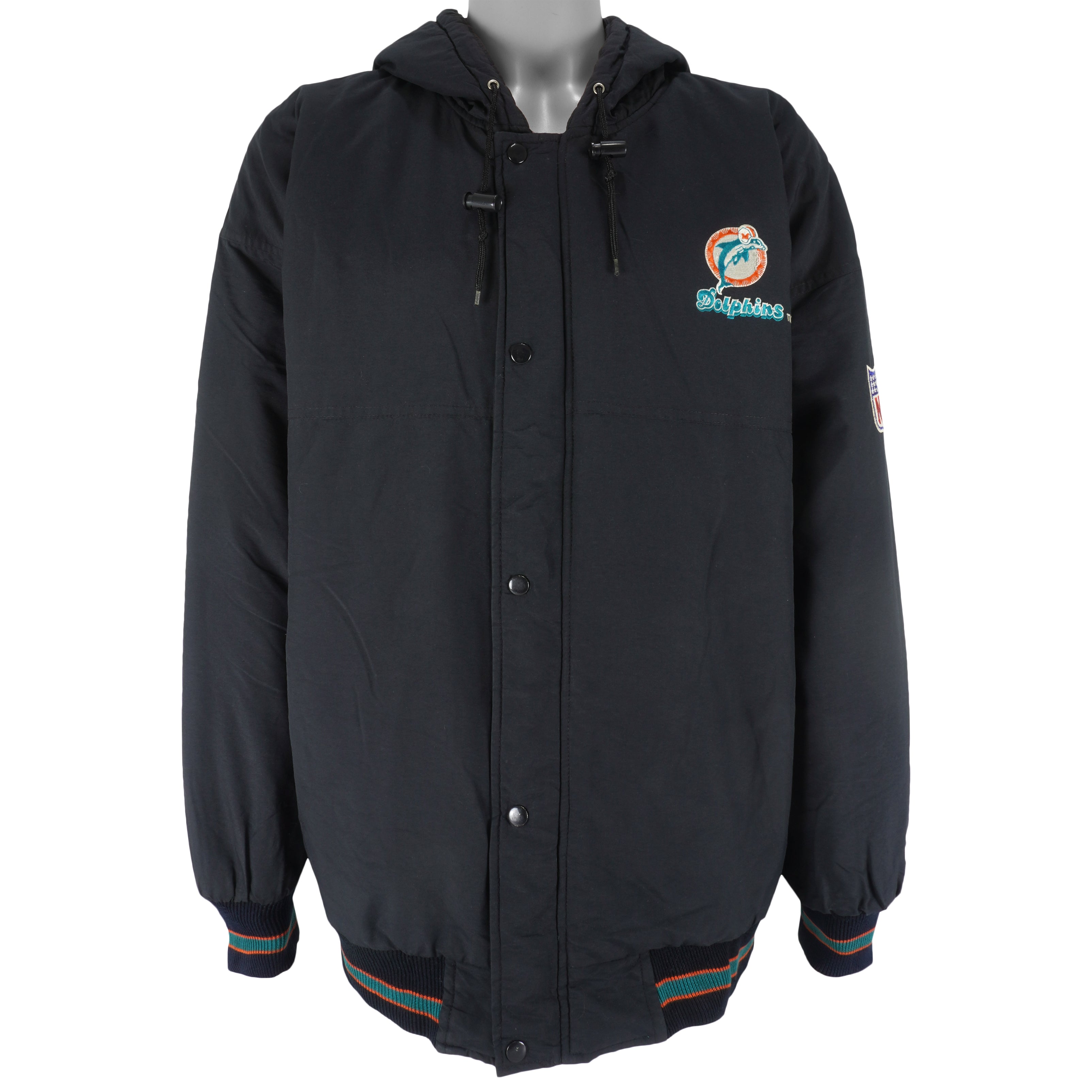 Vintage NFL (Pro Player) - Miami Dolphins Zip & Button-Up Jacket