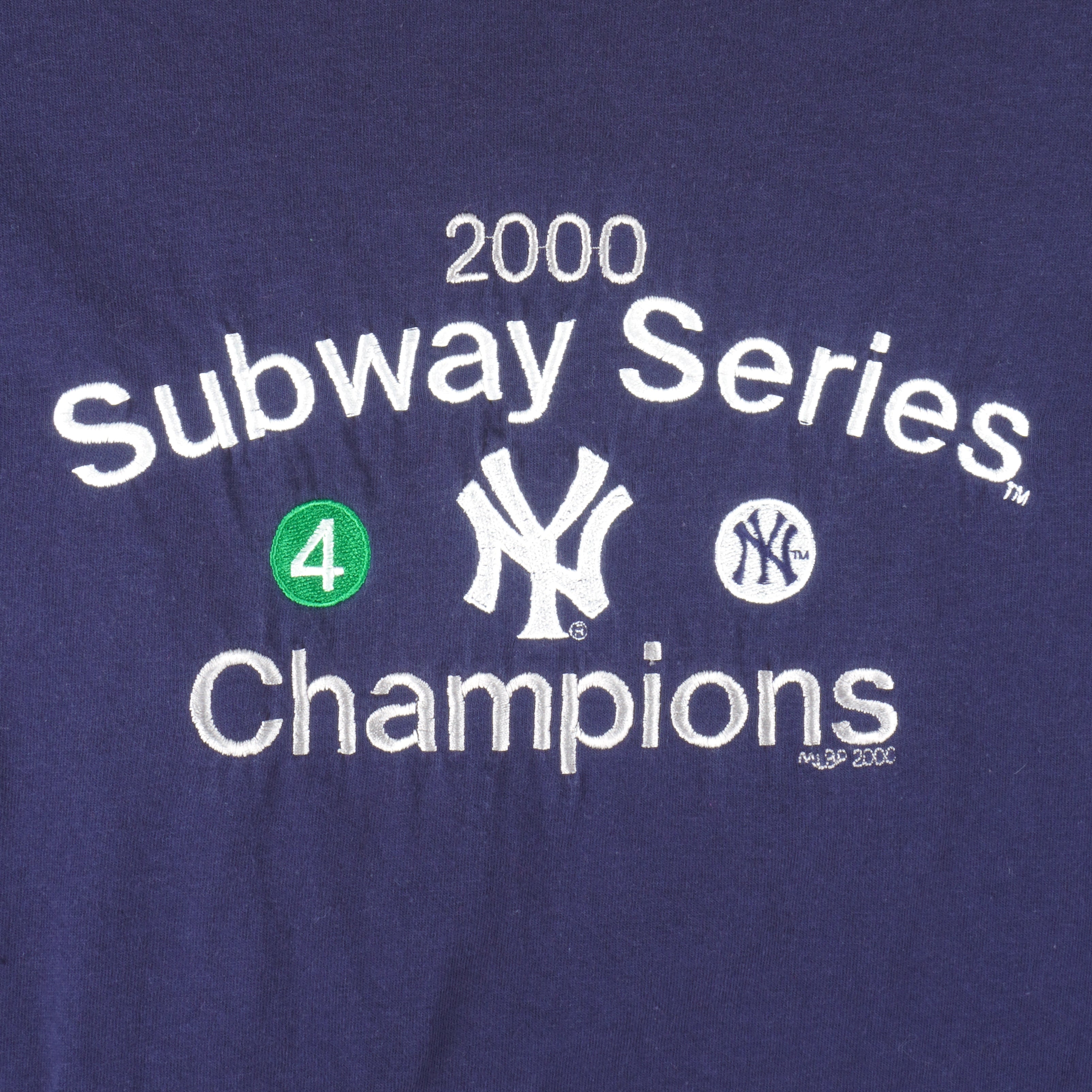 Vintage 2000 New York Yankees Subway Series World Series Champion  Sweatshirt Lrg