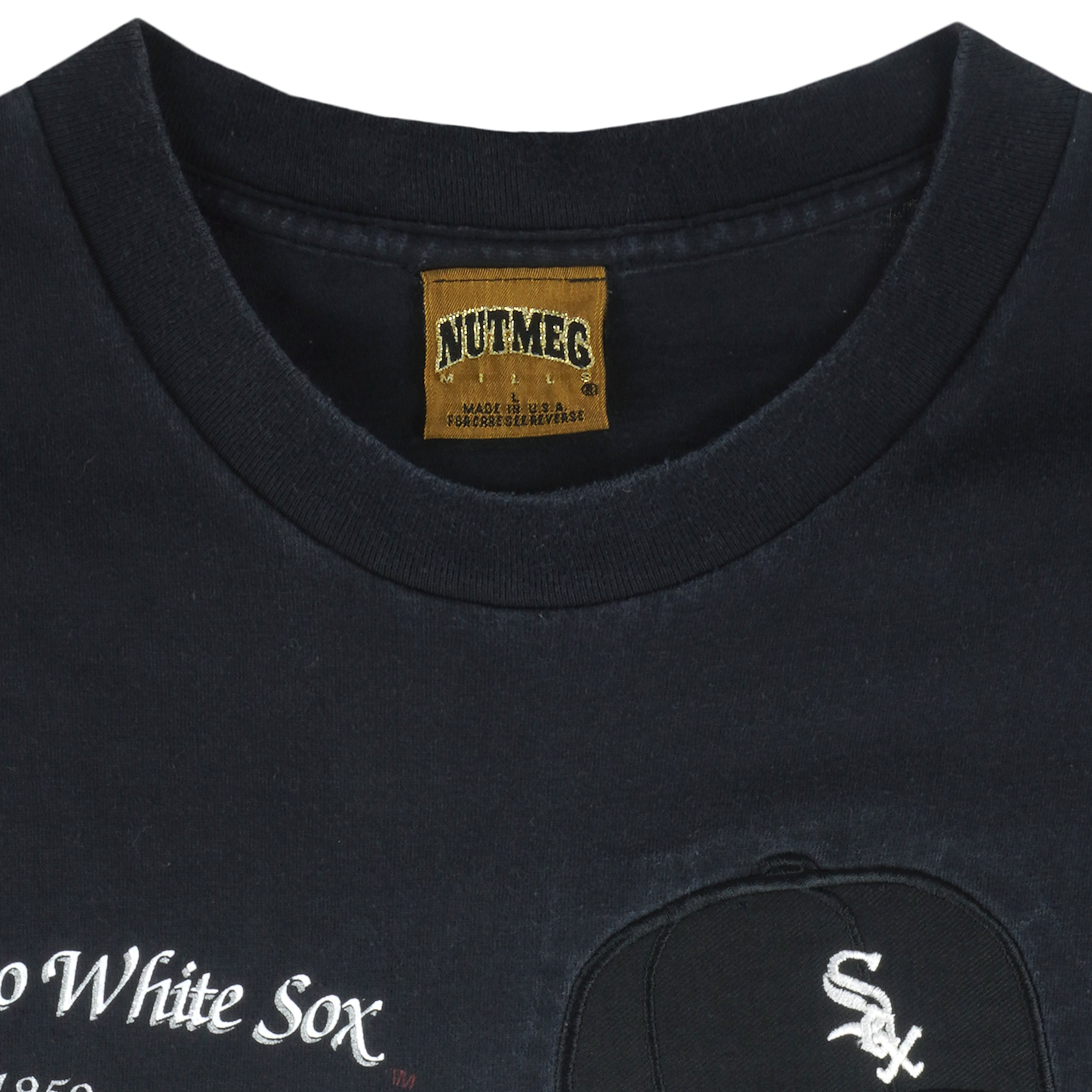 Chicago White Sox 1917 Logo Vintage Long Sleeve Tee - Grey